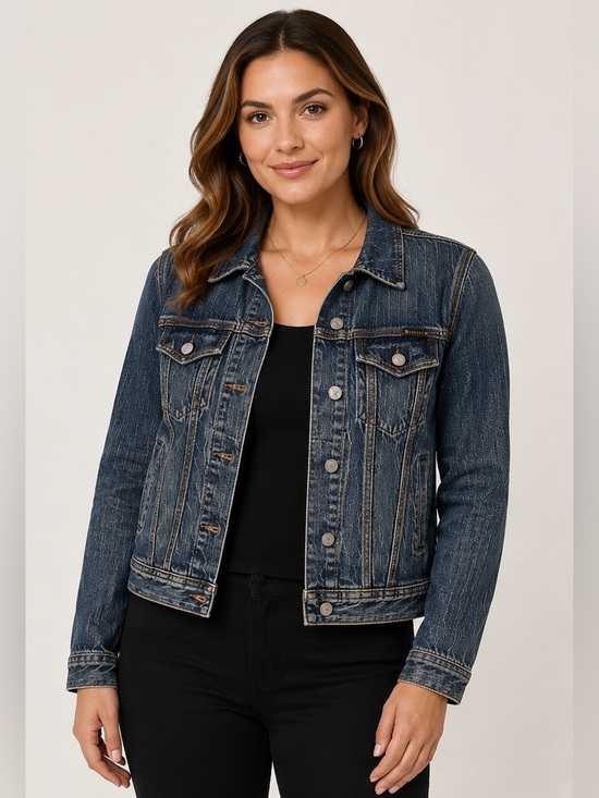 Lucky Brand Jackets & Blazers - Vintage Lucky Brand Dungarees USA Denim Jacket Womens L Gene Montesano Trucker